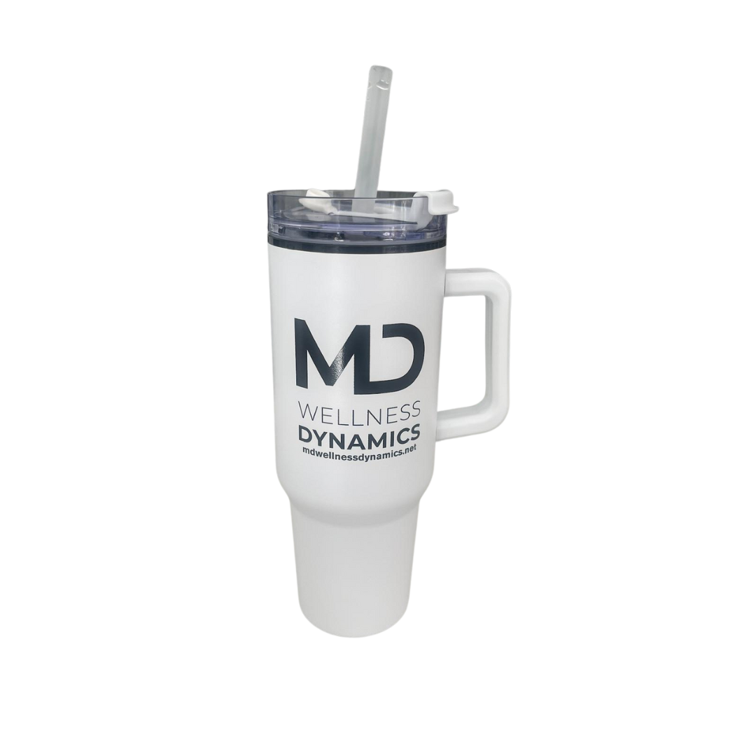 32 Ounce Tumbler with Handle, Sip Lid, and 2-in-1 Straw (Vaso termico de 32 onzas)